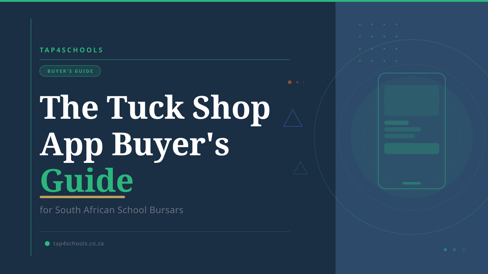 The Tuck Shop App Buyer's Guide for South African School Bursars